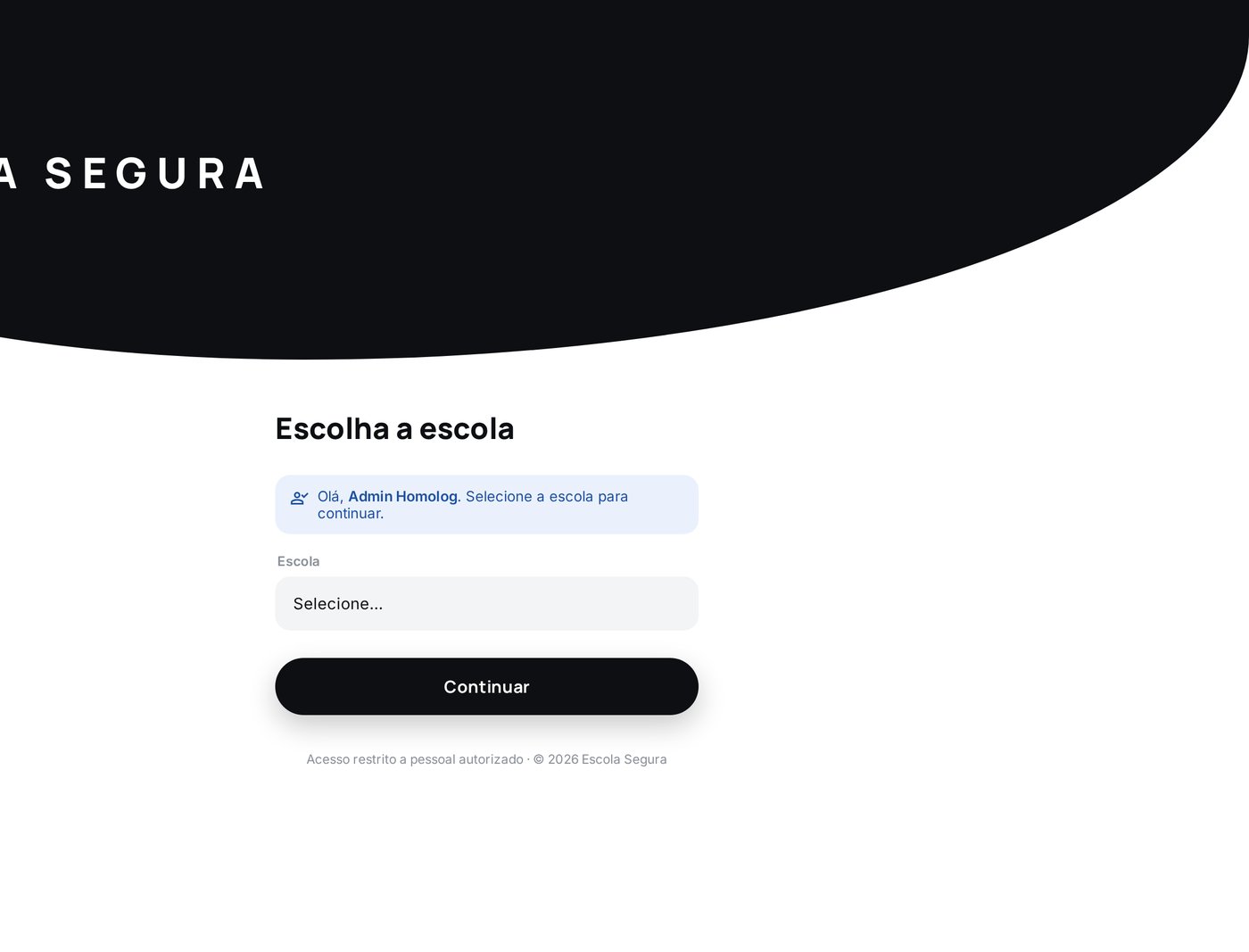 Tela de aprovação de fotos enviadas pelo aplicativo dos responsáveis